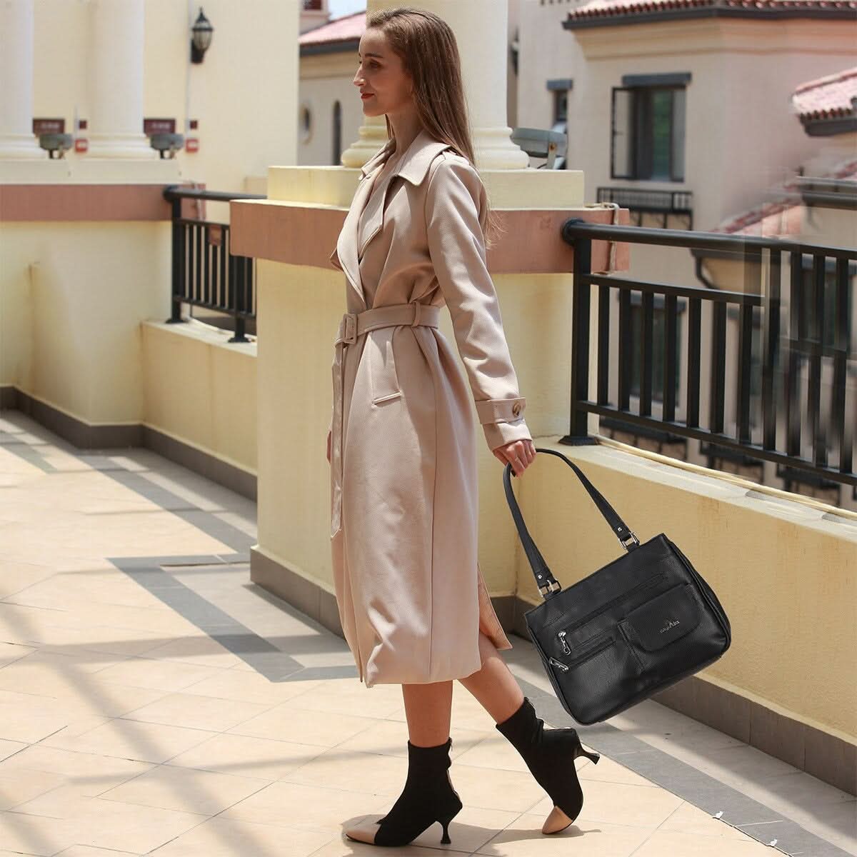 Sac à main multi-poches pour femme