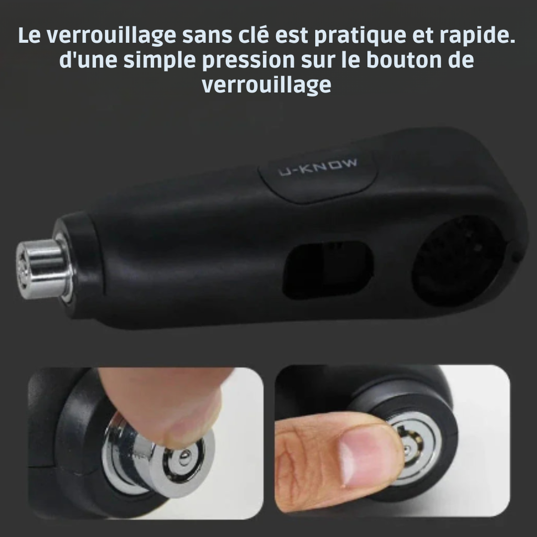 Verrouillage de la poignée du moteur - 110 décibel