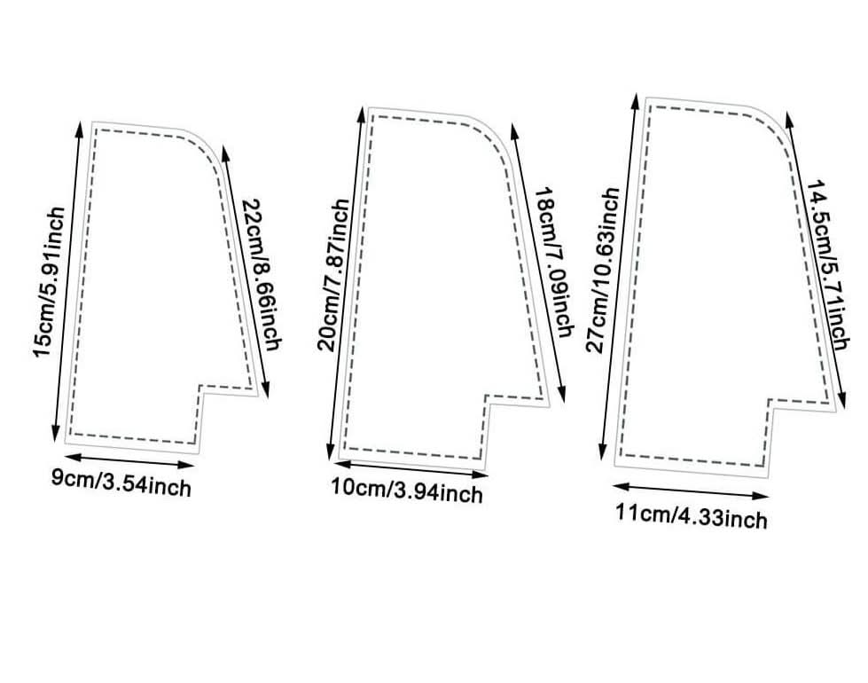 3 pièces de pochettes amusante