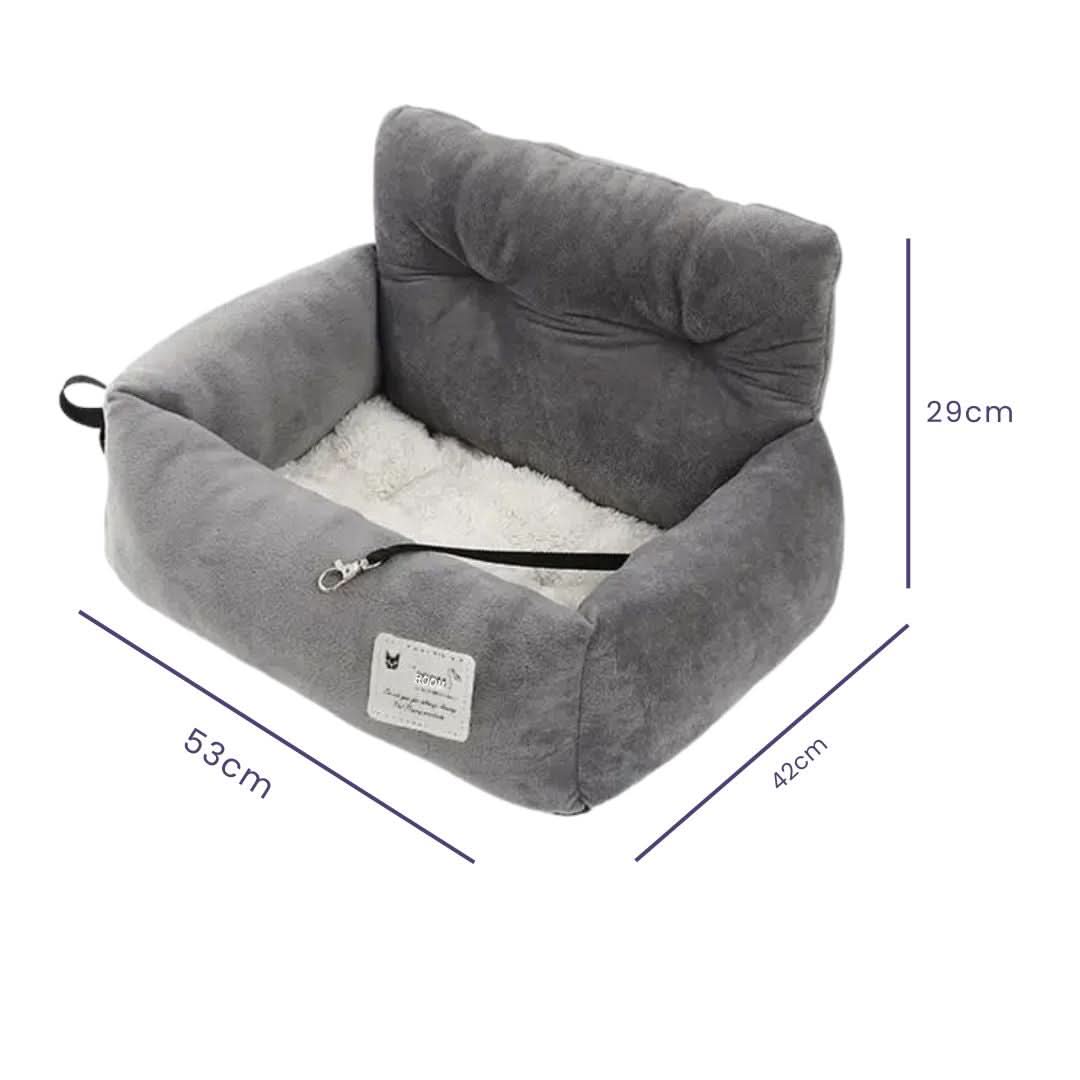 Soft Dog Car Basket With Adjustable Stra