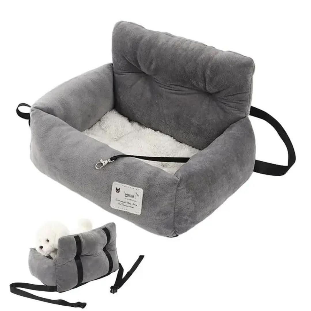 Soft Dog Car Basket With Adjustable Stra