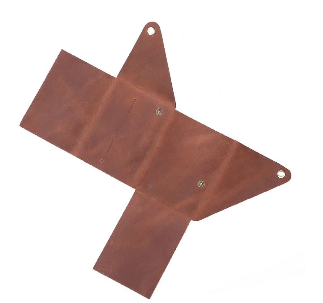 Porte-cartes minimaliste en cuir minc