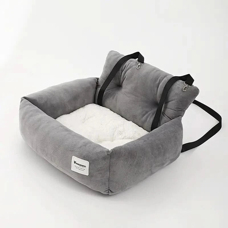 Soft Dog Car Basket With Adjustable Stra