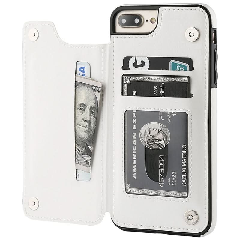 Étui portefeuille en cuir pour iPhone