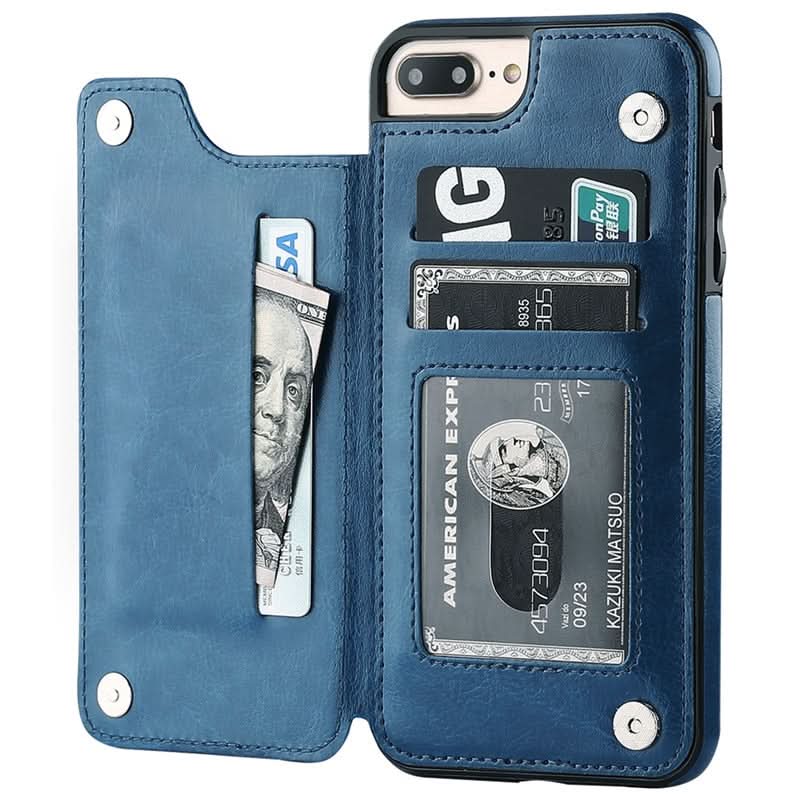 Étui portefeuille en cuir pour iPhone