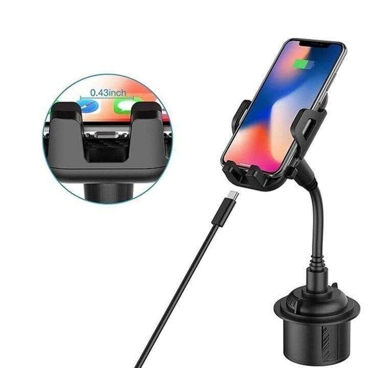 Porte-téléphone flexible pour gobelets de voitur