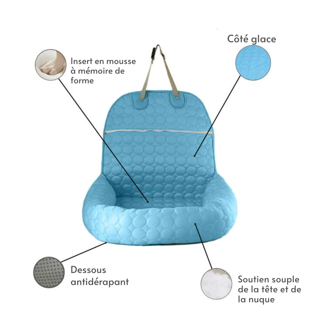 Lit de voiture rafraîchissant pour chie