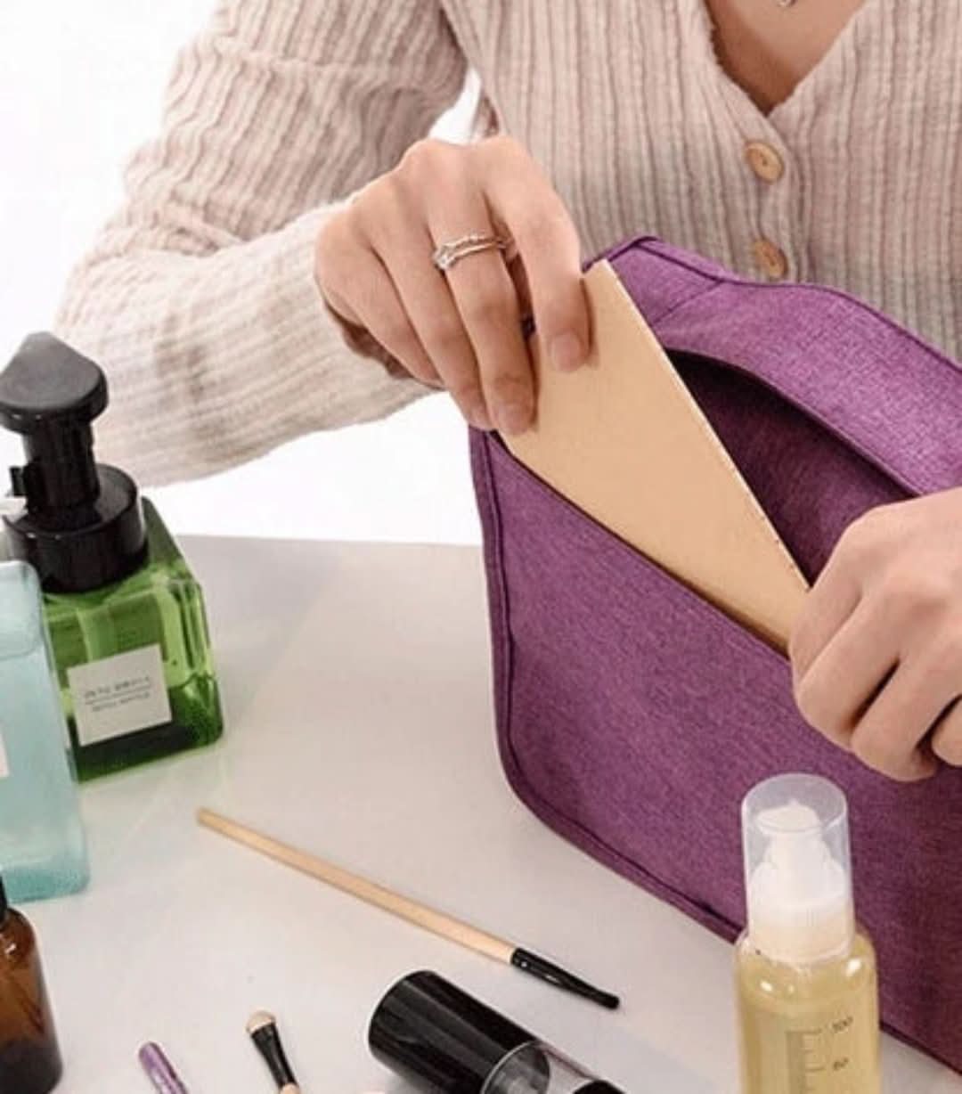 Trousse de toilette de voyage de lux