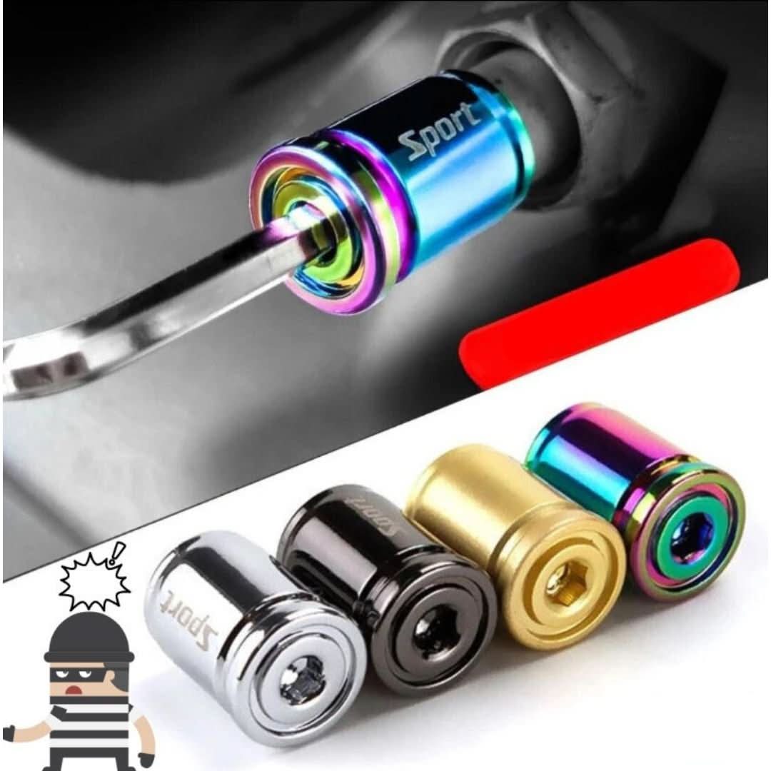 Bouchons de valve antivol - Alliage de zinc