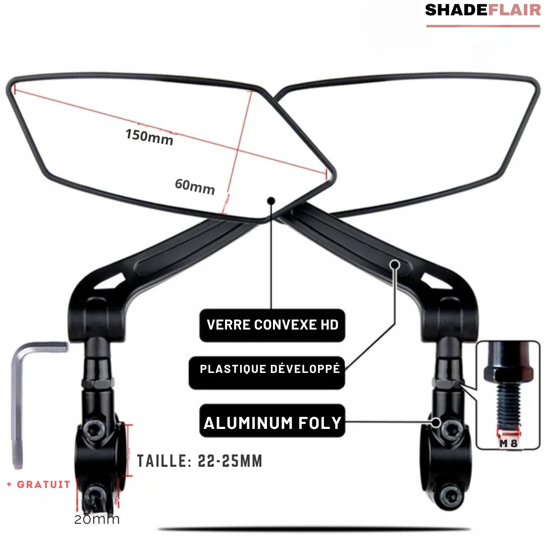 SafeBike™ | Rétroviseur pour vélo - Safer Cycling