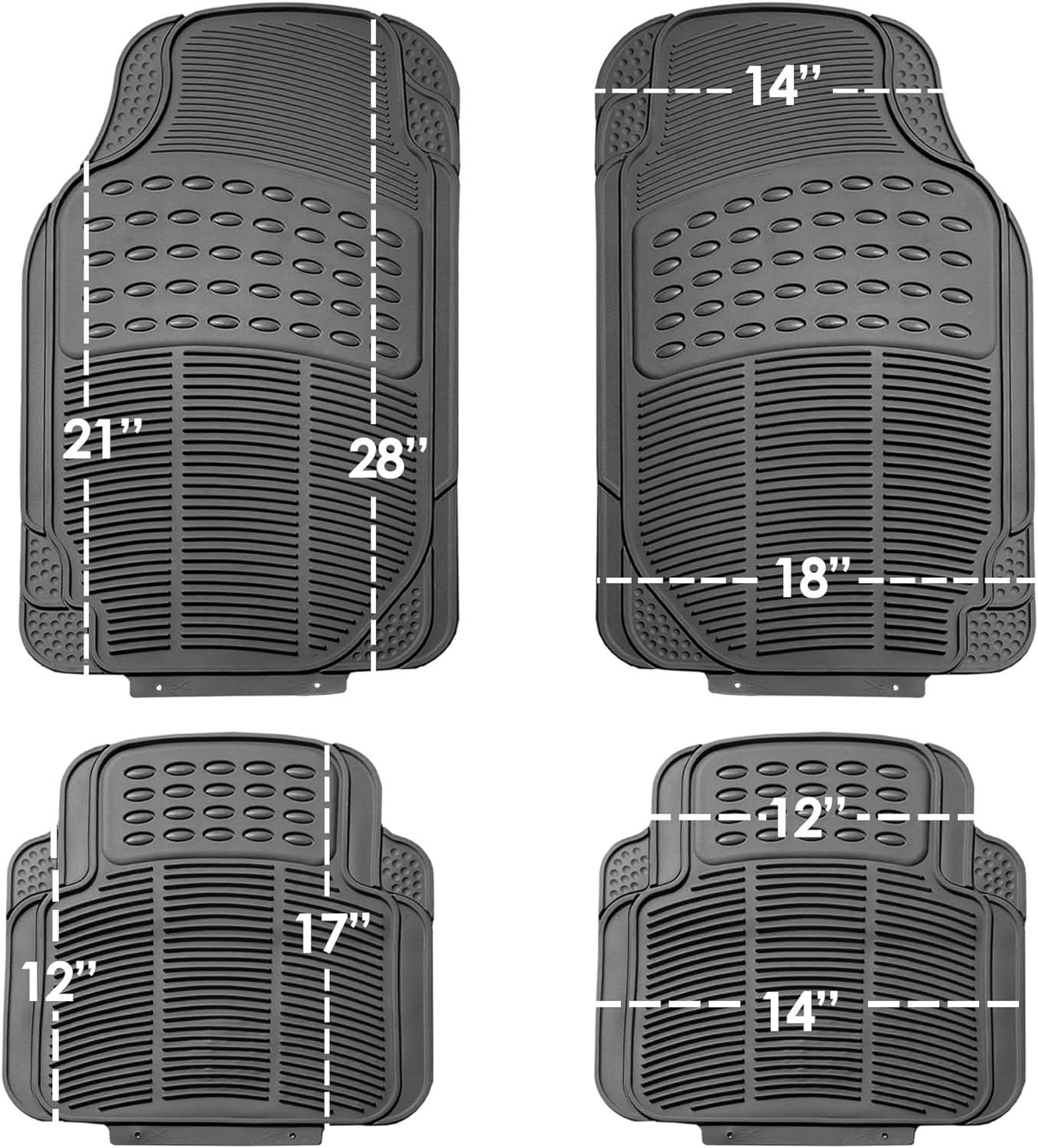 Tapis de sol pour automobile | Universal Fit - ShadeFlair
