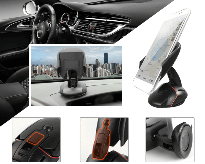 Support transformable à 360° pour téléphone portabl