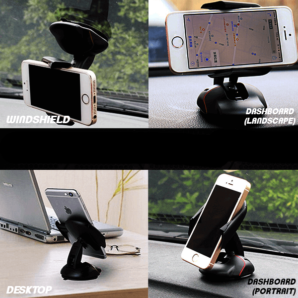 Support transformable à 360° pour téléphone portabl