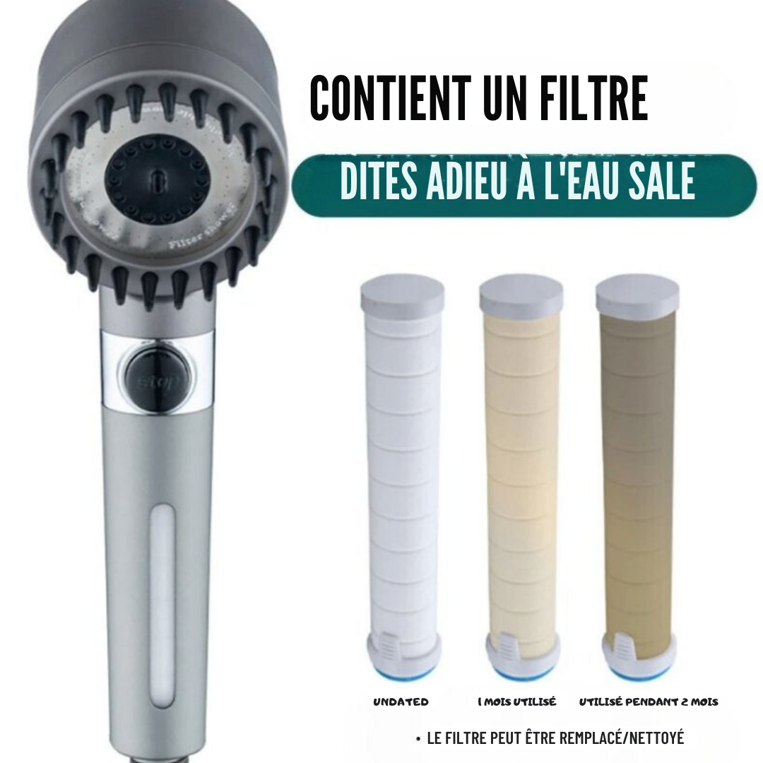 PressurePlus | Pomme de douche 4 en 1