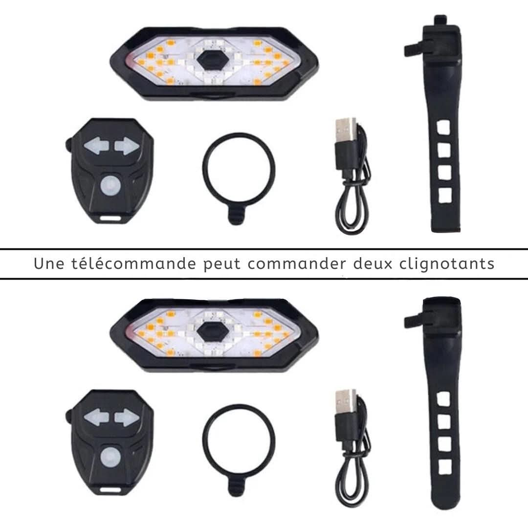 Feu arrière sans fil avec signaux