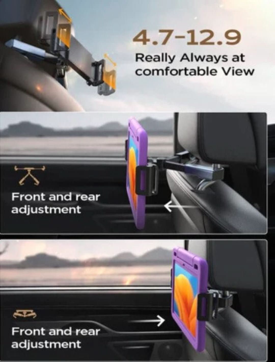 Hoofdsteun Tablet Houder - ShadeFlair