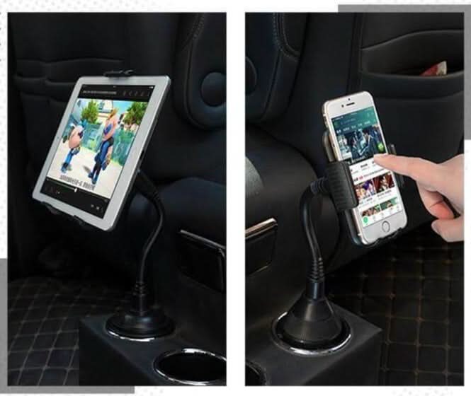 Porte-téléphone flexible pour gobelets de voitur