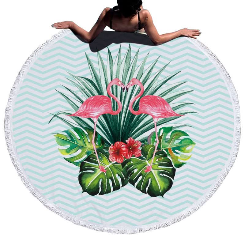 Serviette de plage tropical