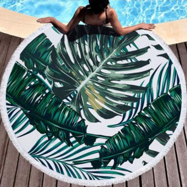 Serviette de plage tropical