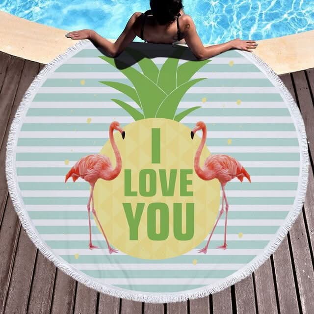 Serviette de plage tropical