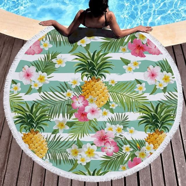 Serviette de plage tropical