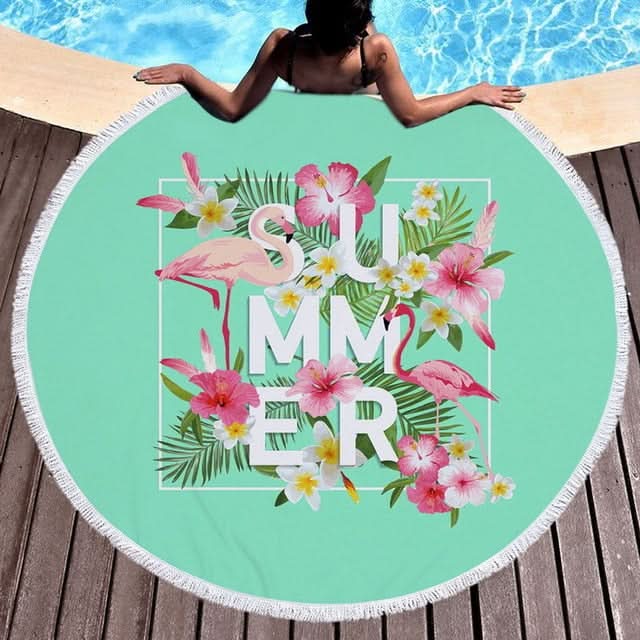 Serviette de plage tropical