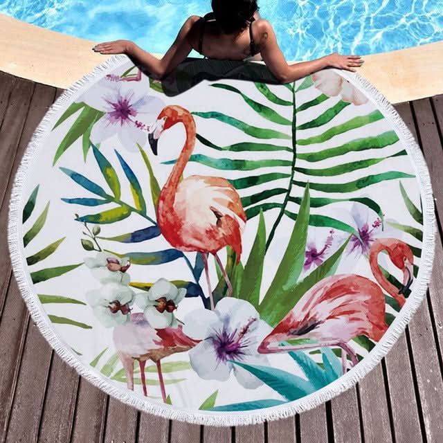 Serviette de plage tropical