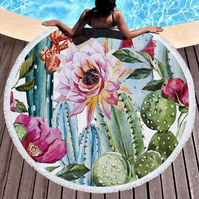 Serviette de plage tropical