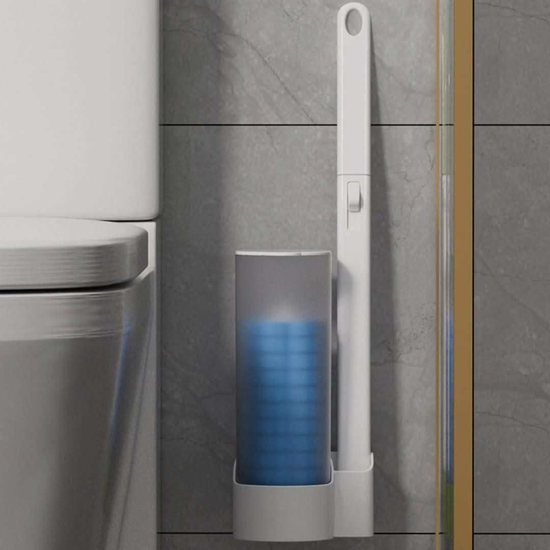 Nettoyage des toilettes avec des têtes jetables