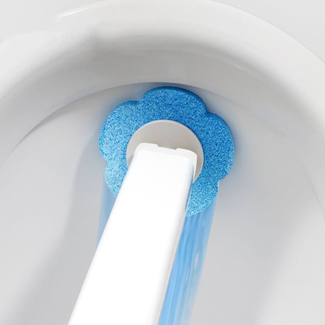 Nettoyage des toilettes avec des têtes jetables