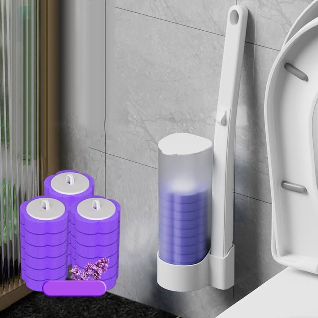 Nettoyage des toilettes avec des têtes jetables