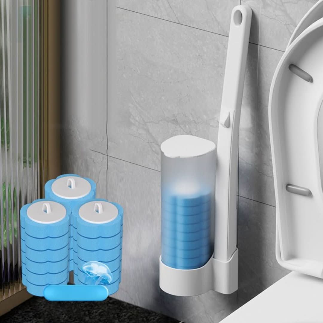 Nettoyage des toilettes avec des têtes jetables