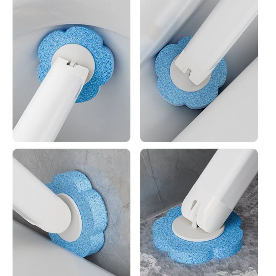 Nettoyage des toilettes avec des têtes jetables