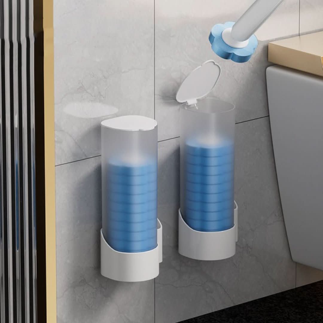 Nettoyage des toilettes avec des têtes jetables