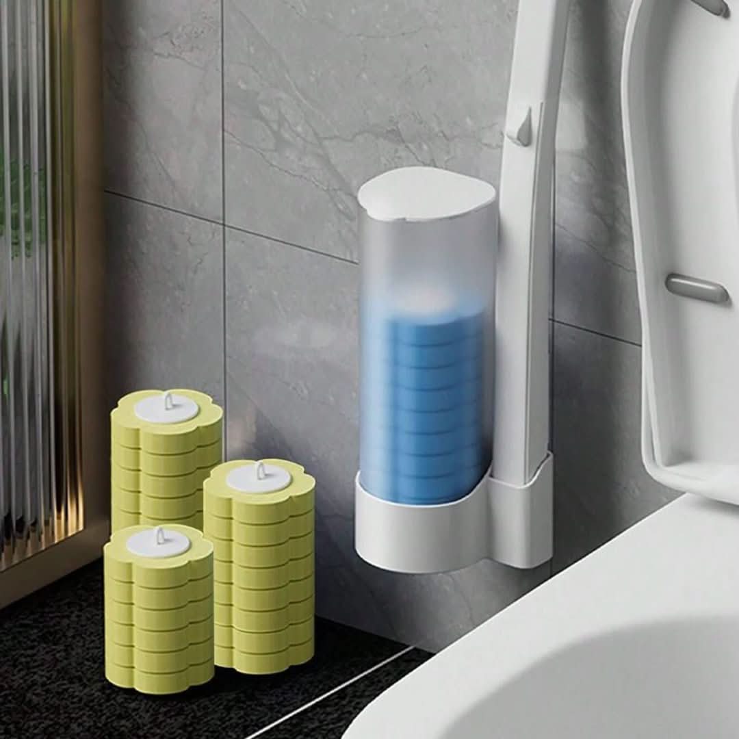 Nettoyage des toilettes avec des têtes jetables
