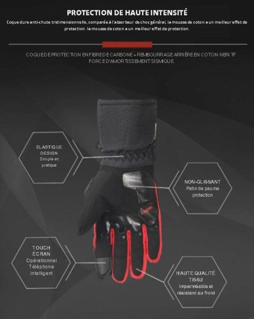 Gants de protection contre les intempéries | Gants imperméables pour moteurs